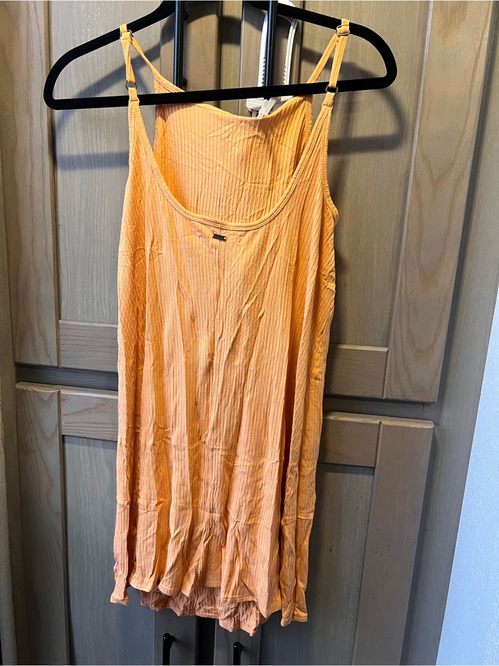 O'Neill Peach Orange Ribbed Mini Dress Size Small - Picture 2 of 4